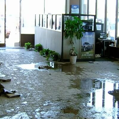 showroom has flooded and needs repairs